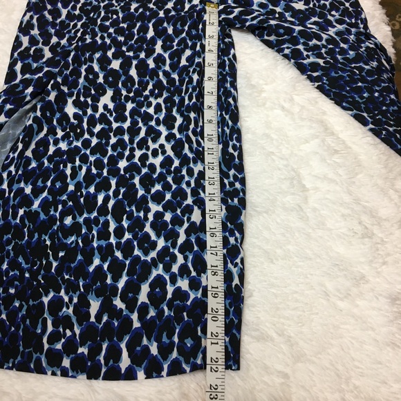 Bloomingdale's  Jumpsuit Le Gali Hildy  wide open leg animal print blue Sz XL - Picture 6 of 13